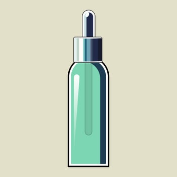 Facial serum. Moisturizing, brightening, anti aging, pipette, vitamin C, retinol, hyaluronic acid, niacinamide, sebum regulation, cosmetology, dermatology, Korean, barrier maintenance, ceramides, skin vector