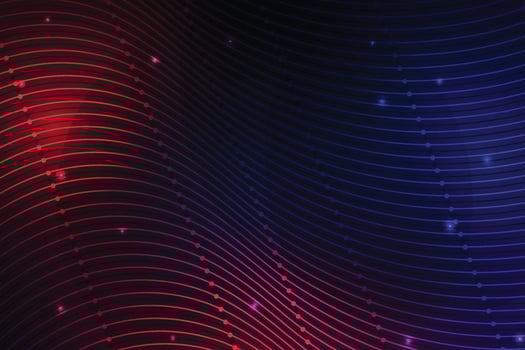 Technology abstract line art background banner design with lighting effect vector