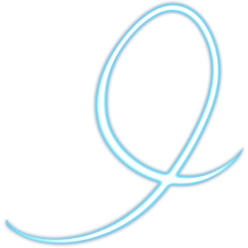 Glowing Blue Neon Illustration png