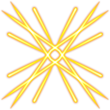 Glowing Golden Starburst Shape Illustration png