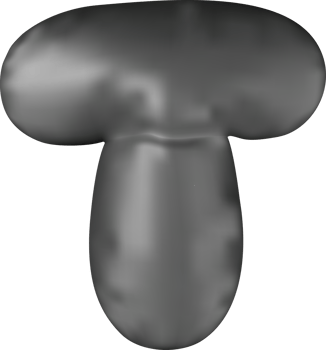 3d black alphabet balloon single letter T png