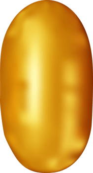 3d gold alphabet balloon single letter I png