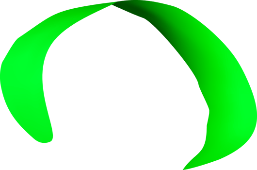 3D green party confetti. Colorful firecracker ribbon png
