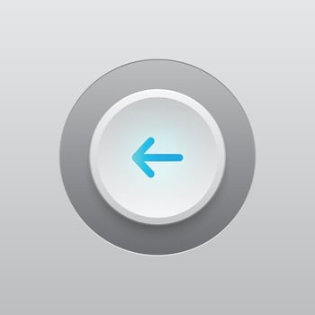 Backward Arrow Modern Button and LED Light vector