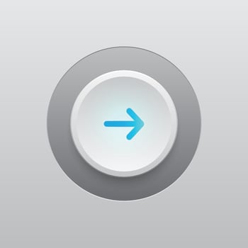 Forward Arrow Modern Button and LED Light vector