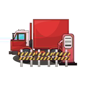 Fast Delivery Truck Service vector