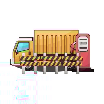 Big Truck Carrying Sand illustration vector
