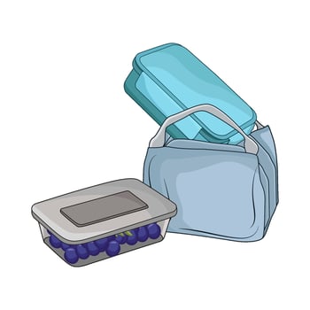 illustration of Bag for Food Container Storage vector