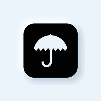 Umbrella icon. Protection parasol symbol. Rain weather signs. Season symbols. Rainy icons. vector