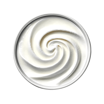 Creamy Swirl of White Frosting on a Transparent Background png