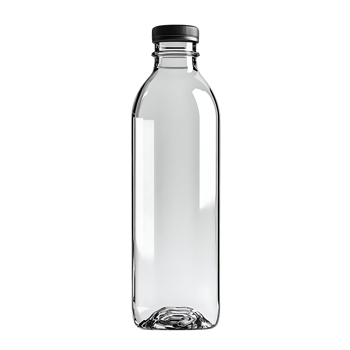 Empty Plastic Water Bottle with Transparent Background - Perfect for Mockups and Designs png
