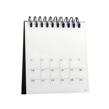 Desktop Calendar with Transparent Background, Perfect for Planning and Organization png
