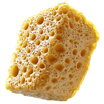 A Close-Up View of a Golden Honeycomb with Transparent Background png