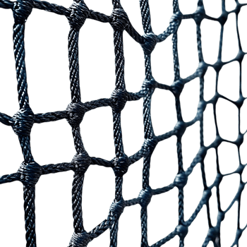Intertwined Blue Ropes Forming a Complex Network with a Transparent Background, Abstract Woven Pattern png