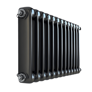 Black Cast Iron Radiator with Transparent Background for Modern Home Decor png