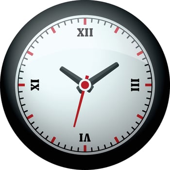 Wall clock image icon design vector