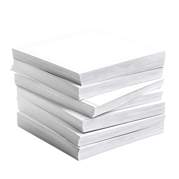 Stack of White Paper with a Transparent Background png