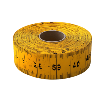 Yellow Tape Measure with Transparent Background png