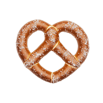 Salted Pretzel Food Snack Isolated on a Transparent Background png