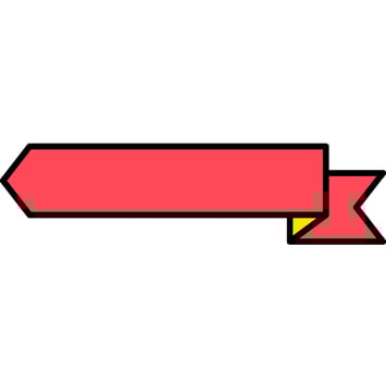 Elegant Ribbon Banner Icon vector