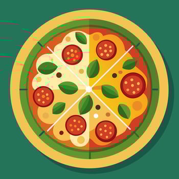 Pizza graphic design vector