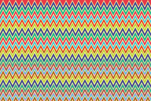 Colorful folk wave seamless pattern background fabric and carpet vector
