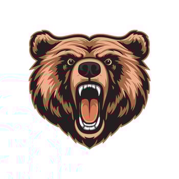 Bear roar design illustration logo vector