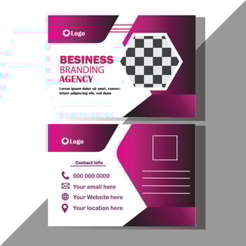Post card design vector