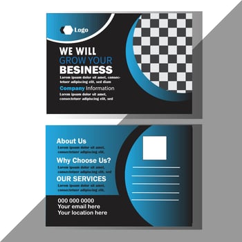 Creative Business Postcard Design Template vector