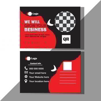 Nice Corporate Postcard Design. vector