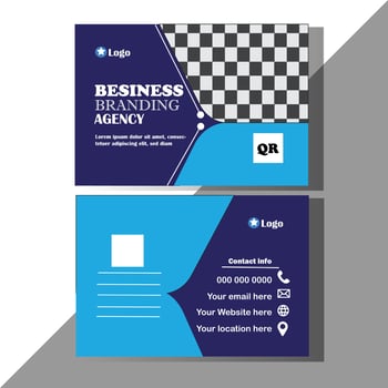 Business Postcard Design Template. vector
