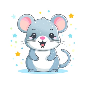 Rat Mouse Cute Small Cartoon Baby vector