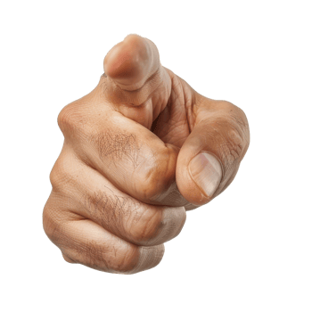 Hand Pointing Finger Gesture png