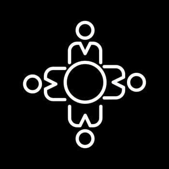 Work Culture Icon Design vector
