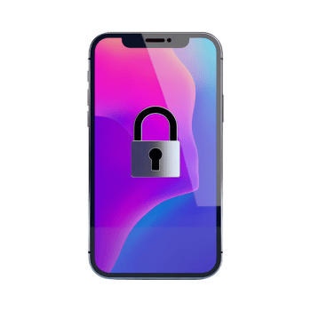 Phone with Lock Icon on Screen png