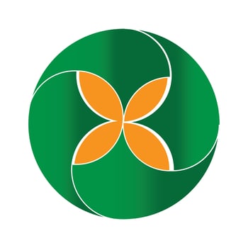 cute flower shape design vector