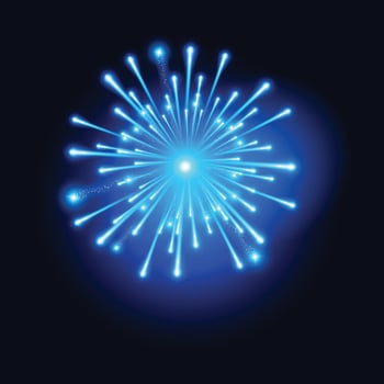 fire crackers light effect vector