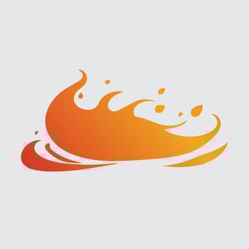 flame burning clipart vector
