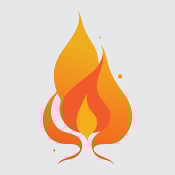 fire burning design vector