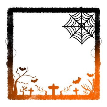 Bottoms Light Frame Side Vine Center Tree cross Spider web Four Bats png