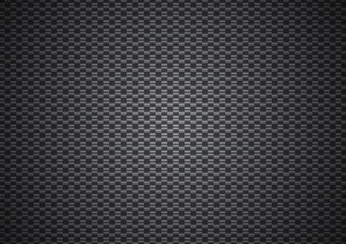 Abstract Background rectangle carbon fiber texture, Dark background with lighting vector