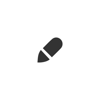 black pen icon on white shape png