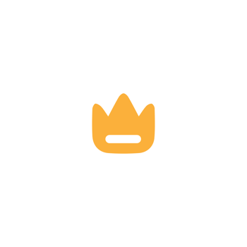 A crown icon white and yellow color png