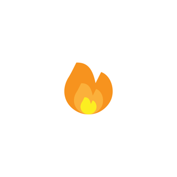 A fire icon yellow png