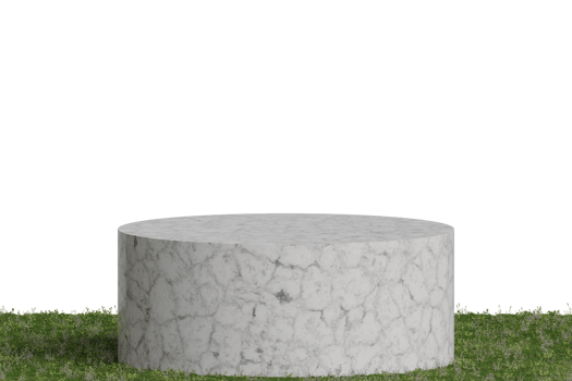 3d rendering image of product display on grass png