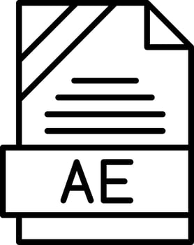 AE Icon Design vector