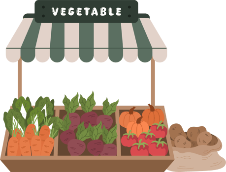 vegetable food street market stall png
