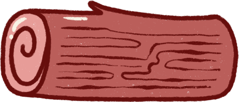 log autumn element doodle png
