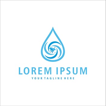 water logo design illustration vector