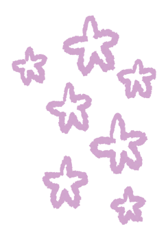 purple stars doodle scribble decoration png